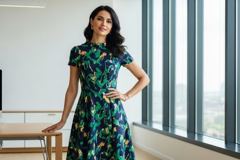 The Printed Dress That Instantly Elevates Your Work Wardrobe